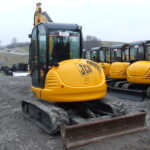 Gebrauchter Minibagger JCB 8055 RTS (2008) – 5,3 t – Isuzu-Motor 34,1 kW – Reichweite 6 m