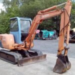 Gebrauchter Hitachi EX40 Minibagger – 4,1 t (2000) mit 3 Löffeln