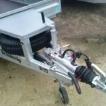 Remorque porte-engin 3500 kg – Double essieu – Plateau 365 × 180 cm