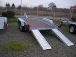 Remorque porte-engin 3500 kg – Plateau 350 × 170 cm – Double essieu – Image 3