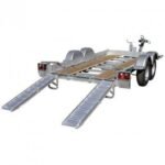 Remorque porte-engin 3500 kg – Plateau 350 × 175 cm – Double essieu